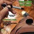 thumbnail image 6 of 5 Pack - Heavy Duty Retractable Pull Pen & Pencil Holder - Ideal Grip for Markers & Carpenter Pencils - Features a Thicker Nylon Cable, Self Retracting Reel & Tight Metal Belt Clip by Reel-N-Rite(TM), 6 of 9
