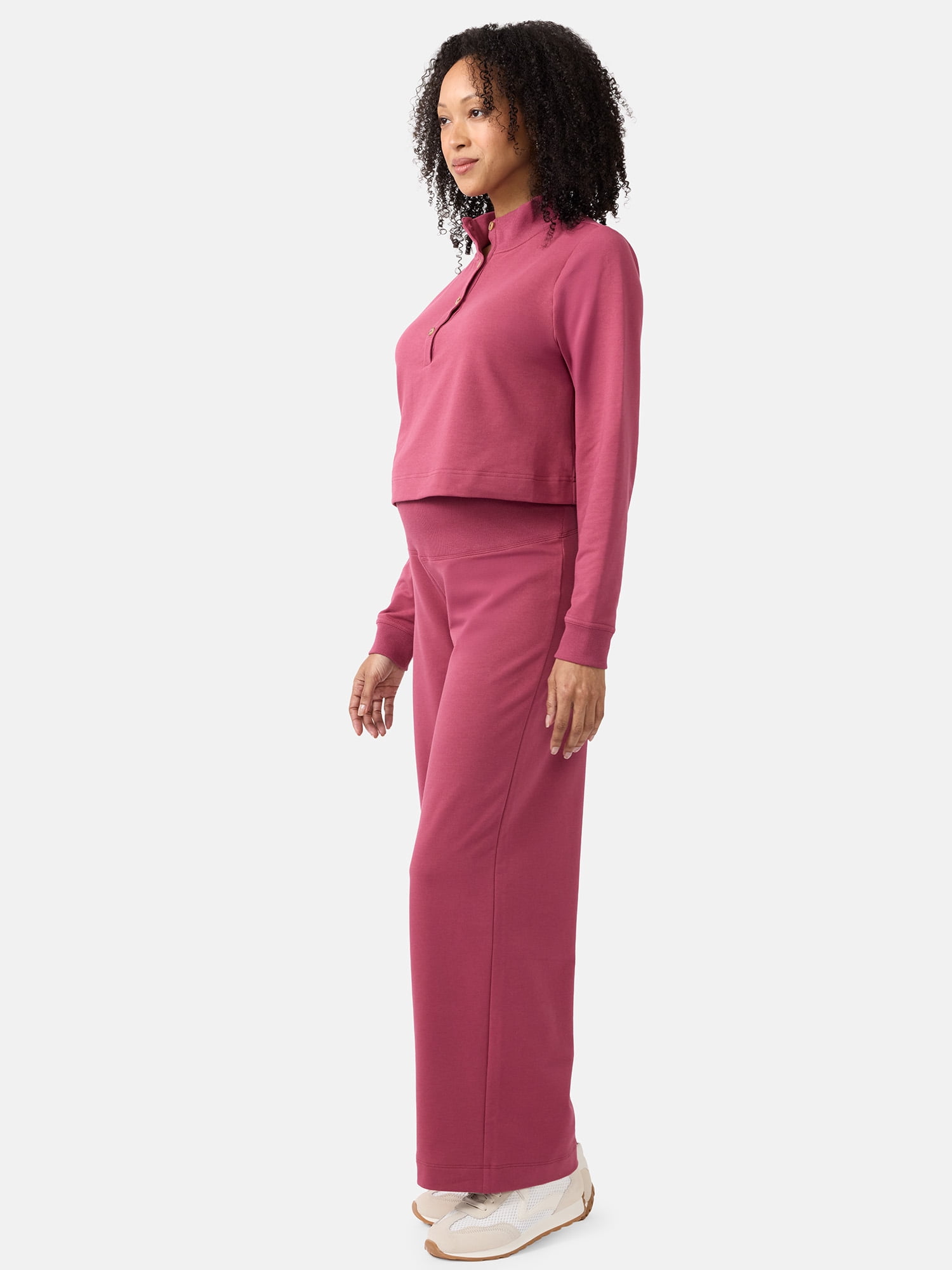 Ingrid & Isabel For Every Belly Women's Maternity Button Front Knit Top, Sizes S-XXL