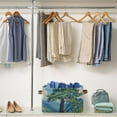 thumbnail image 5 of Yayeee 2 Pack Canvas Storage Basket with Handles for Shelves Fabric Bins Closet Organizer, Blue Mountain, 5 of 8