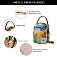 thumbnail image 4 of FORMRS Crossbody Bag for Women Quilted Travel Shoulder Cell Phone Purse with Chain Strap Handbag, Colorful Landscape, 4 of 7