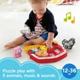 thumbnail image 3 of Fisher-Price Laugh & Learn Farm Animal Puzzle Shape Baby Toy with Music & Sounds, Ages 1-3 Years, 3 of 7