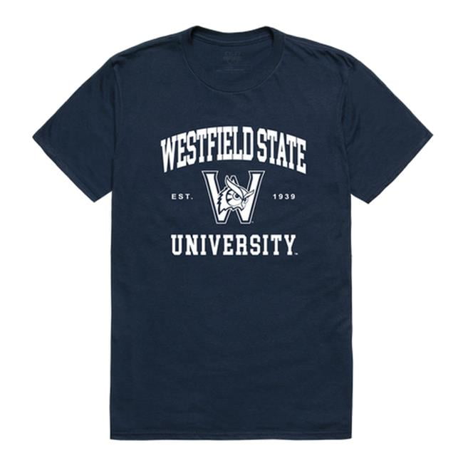 W Republic 526407NVY04 Westfield State University Seal TShirt, Navy