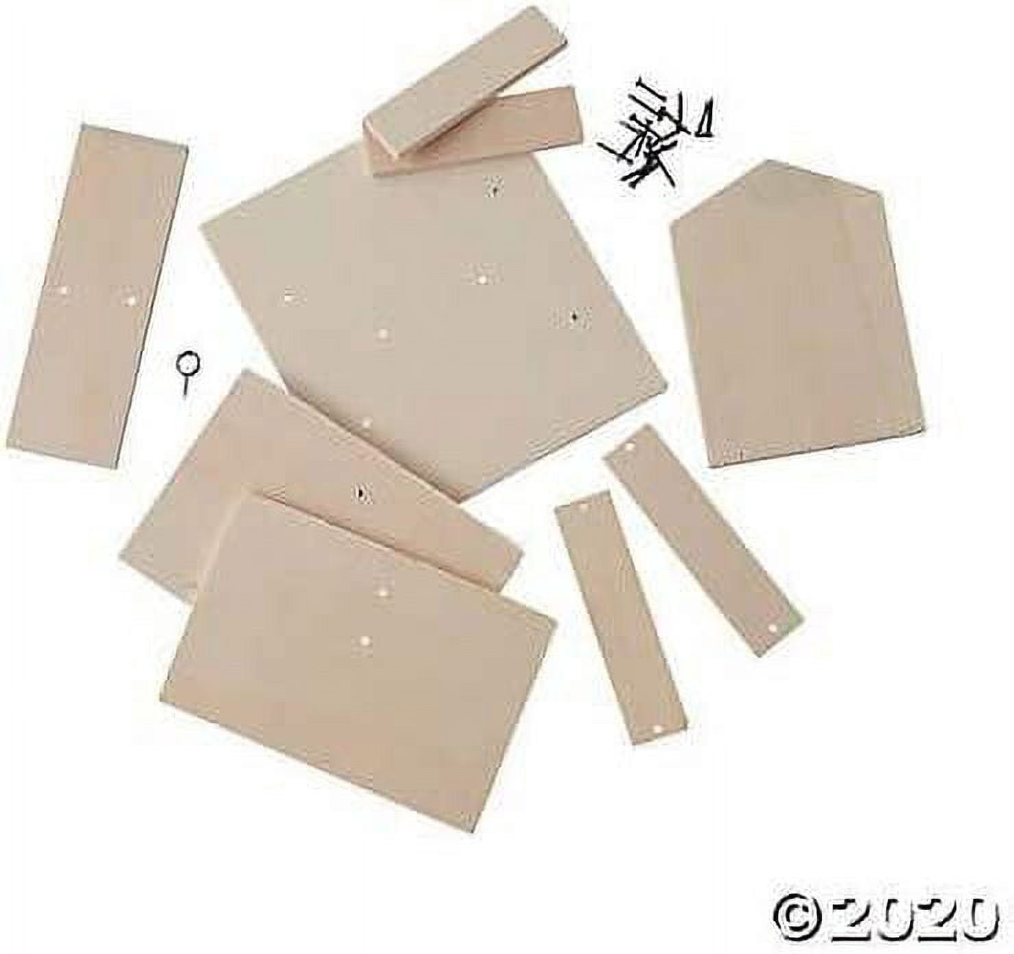 Fun Express 12 Pieces Do It Yourself Wood Bird Feeder Kits, Craft Kits, Delight Beautiful Birds with Our DIY Wooden Bird Feeders Kits