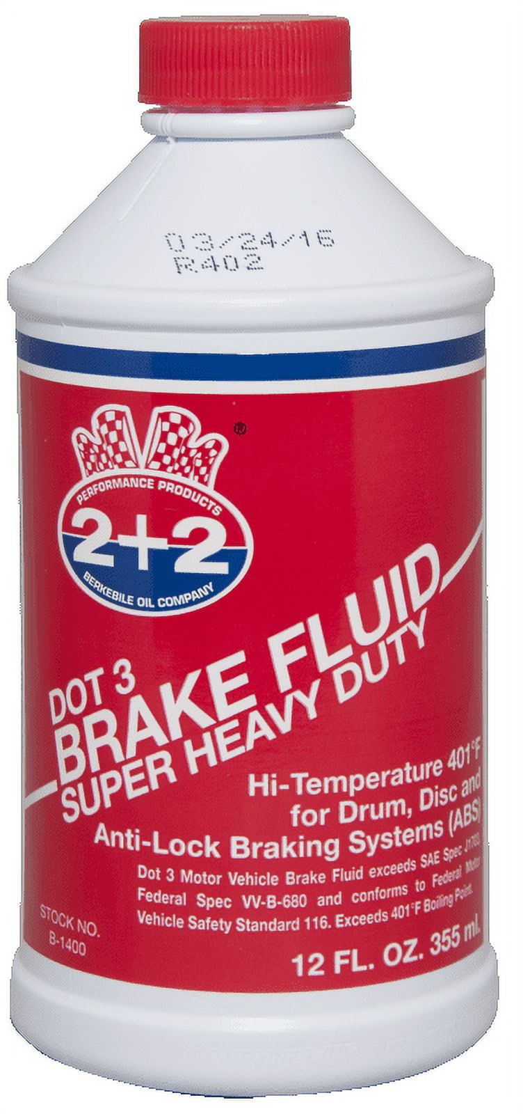 Synthetic Brake Fluid Prestone DOT 12oz (6-Pack) Prestone