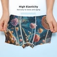 thumbnail image 3 of Yiaed Starry Sky Planet Lollipop Print Boys' Boxer Briefs Cotton Casual Stretch Comfort Boys Boxers - Kids Boxer Briefs Underwear for Boys (6-18)-Small, 3 of 5