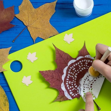 WRITWAA 50Pcs Unfinished Khaki Maple Leaf Wood Slices Craft Ornaments for Home Decor and Art Projects