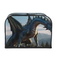 thumbnail image 2 of Honeii Wild Blue Cool Dragon Print 4 slice Toaster Cover, Two Slice Toaster Dust-proof Cover For Kitchen Small Appliance and Fingerprint Protection, 2 of 7