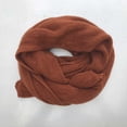 thumbnail image 2 of Jumpingount Bufandas femeninas de tamaño largo 200*30cm, chal cálido de invierno, envolturas de punto sólido, pañuelo de moda para amantes, Accesorios de disfraces Negro, 2 of 6