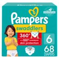thumbnail image 1 of Pampers Diapers - Swaddlers 360° - Size 6, up to 100% Leakproof Comfy Dry Fit, EZ Off Tabs Designed for Easy Changes, Pull On Diaper, 1 of 9