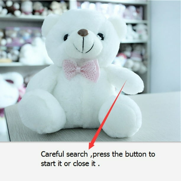 2PCS 8 Talking Teddy Bear LED Plush Toys with Colorful Flash