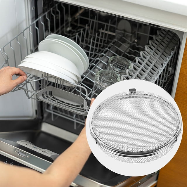 OULII Stainless Steel Dishwasher Basket for Small Items with Large Capacity and Unique Handle Design