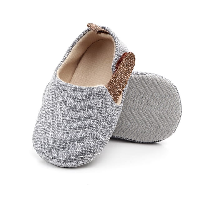 Zapatos de Cuna BuyWeek para Bebé Algodón Suave Suela Blanda