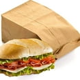 thumbnail image 2 of pizety recycled kraft paper bags 6 lb 500 brown paper lunch bags 6 lb brown paper sacks lunch sandwich brown paper bags 6 Pound Lunch Bags, Party Bags QUALITY to use Pack of 500 brown lunch bags bulk, 2 of 5