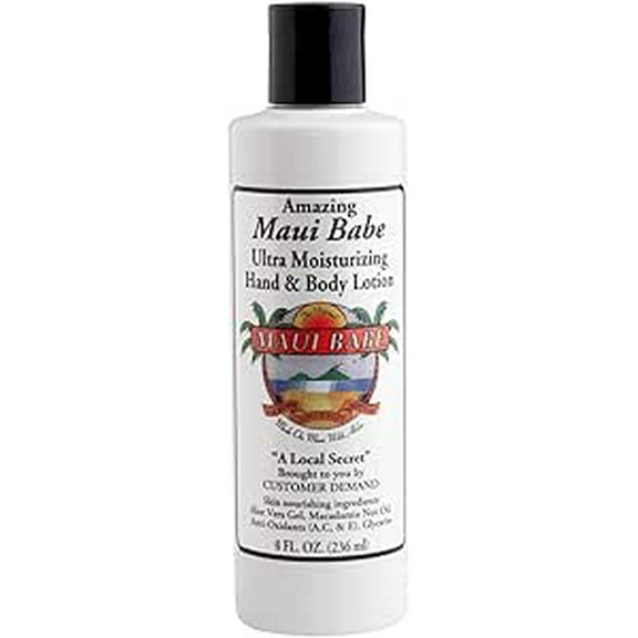 Maui Babe Moisturizing Hand and Body Lotion, 8 Fluid Ounce