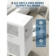 thumbnail image 2 of Lumiparty 10000 BTU Portable Air Conditioner, 3-In-1 Floor AC Unit W/ Cooling, Dehumidifier & Fan, Remote Control, Cools to 200 Sq.ft., White, 2 of 8