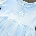 thumbnail image 6 of Sueea Elsa A-Line Round Neck Long Sleeve Little Girl Princess Dress, Little Girls 90CM/12M-24M, 6 of 7