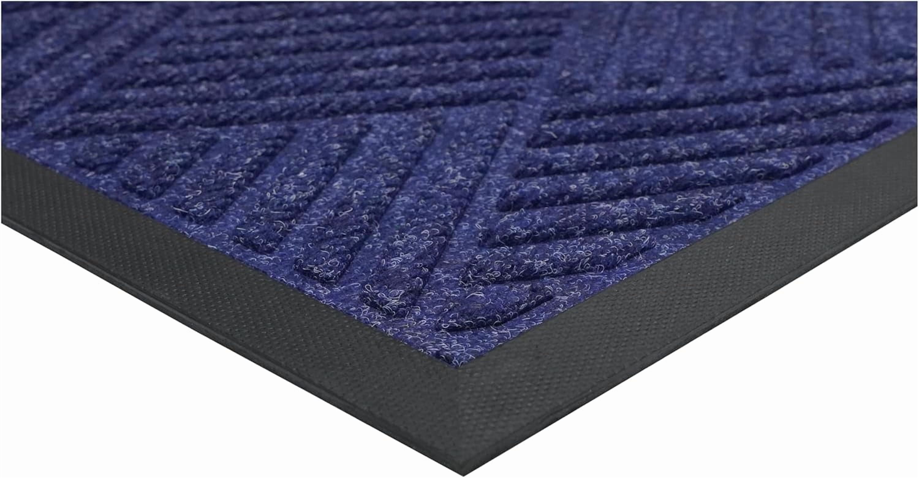 Calloway Mills 113200406 Graphite Grid Blue Mat 4" x 6"