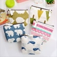 thumbnail image 2 of Men Women Zipper Canvas Coin Change Purse Keychain Storage bag Cartoon ID Credit Card Case Wallet, 2 of 8