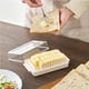 thumbnail image 2 of Bewildely Caja para cortar mantequilla, buen sellado, de plástico para mantequilla, contenedor de mantequilla fácil de limpiar con tapa para hacer Organizadores de utensilios de cocina Bewildely HA016537-00, 2 of 6