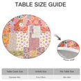 thumbnail image 6 of Pioneer Flower Floral Print Pattern Round Fitted Tablecloth with Elastic Edge,Dining Table Cover Waterproof,Outdoor Round Tablecloth for Camping,Dining,Indoor and Outdoor, 6 of 7