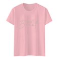 thumbnail image 4 of WEIWEN Braut T Shirts for Women Party Outfits for Bride Squad Casual Basic Tees Womens Summer Tops for Wedding Bride Shirts Pink, XL, 4 of 4
