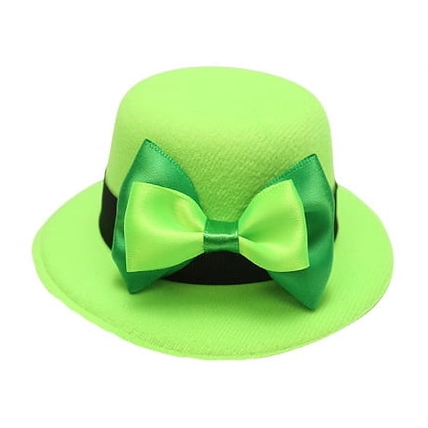 Sombrero de copa para el Día de San Patricio Sombrero verde con trébol Sombrero de copa para festival irlandés