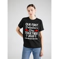 thumbnail image 1 of 100% Cotton Our First Valentines Day As Mr And Mrs 2025 Married Couples T-Shirt Tee For Adult, Men, Women, Teen, Teenager, Adolescent, Youth, 1 of 7