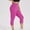 Hot Pink, variant on SwiftWear Women's Plus Size High-Waisted Workout Capri Leggings Tummy Control Yoga Capris with Booty Lifting Running Pants XL-4XL
