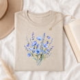 thumbnail image 3 of Jollimate Blue Watercolor Floral T-Shirt, Wildflowers Shirt, Ladies Gift Shirt, Gift For Her, 3 of 6