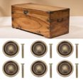 thumbnail image 4 of Furniture Handle, Zinc Alloy Anti Rust Drawer Handles Unique Retro  For Jewelry Box Handle For Wooden Box, 4 of 8