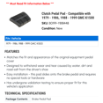 thumbnail image 2 of Clutch Pedal Pad - Compatible with 1979 - 1986, 1988 - 1999 GMC K1500 1980 1981 1982 1983 1984 1985 1989 1990 1991 1992 1993 1994 1995 1996 1997 1998, 2 of 2