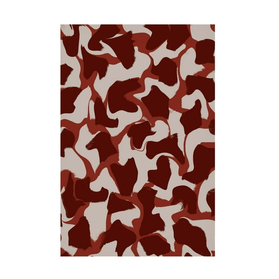 Canvas Wall Art - Treechild 'Liquid Beige Brown Strokes' Wall Art for Living Room, Bedroom, or Office D?cor by Trademark Fine Art - 12 x 19 Inches