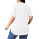 thumbnail image 2 of TaTaai Plus Size Everyday Top Women, Striped Short Sleeve Round Neck T-Shirt, Loose Fit Five Quarter Sleeve Blouse, Lightweight Soft Casual Apparel Gift, 2 of 9