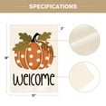 thumbnail image 6 of Sm:)e Welcome Polka Dot Pumpkin Fall Garden Flag 12 x 18 Inch, Double-Sided Printing, Seasonal Farmhouse Yard Outdoor Decor, 6 of 7