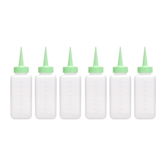 Botellas aplicadoras exprimibles Botella para teñir el cabello Suministros de peluquería Botella de champú Botella para lavar el cabello para el hogar Pequeño