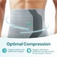 thumbnail image 4 of Faja abdominal OPPO 2360 transpirable de soporte, talla grande, gris, 4 of 7