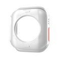 thumbnail image 5 of Rugged Case Compatible with Apple Watch Case Series 9/8/7 45mm Series 6/SE/5/4 44mm, Soft TPU Shockproof Bumper Drop Proof Protective Cover for iWatch 44mm 45mm,White, 5 of 7