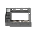 thumbnail image 4 of AFI Westbrook Staircase Bunk Twin over Full with 2 Urban Bed Drawers, Grey, 4 of 10