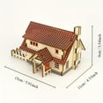 thumbnail image 5 of 3D Wooden Cabin Model Puzzle Kit - Laser Cut DIY Handcraft Assembly Educational Toy - Develops Problem-Solving Skills, Enhances Creativity, and Fosters Patience, 5 of 5