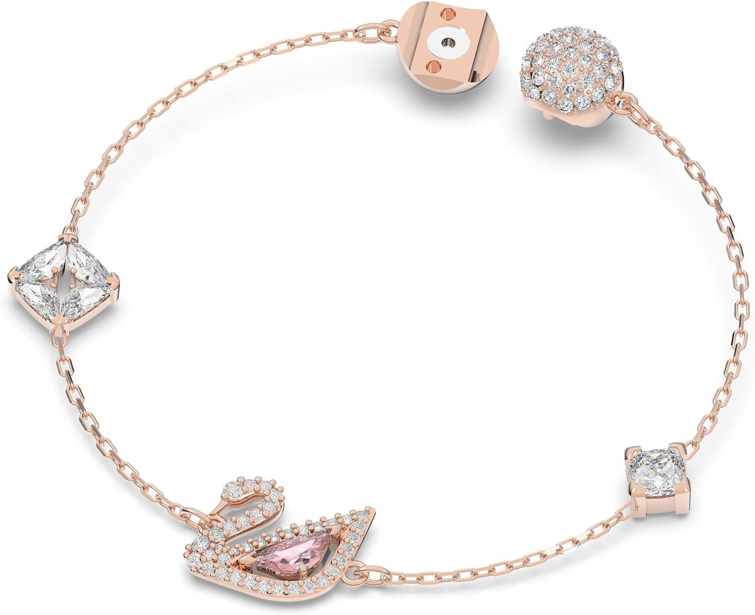 【SWAROVSKI】Dazzling Swan ブレスレット Swarovski Dazzling Swan Bracelet - Multi-coloured - Rose