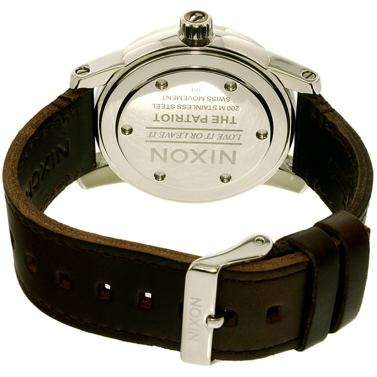 Nixon patriot leather watch discount
