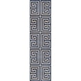 thumbnail image 1 of Unique Loom Athens Border Runner Rug 2' 7 x 10' Navy Blue/Beige, 1 of 1