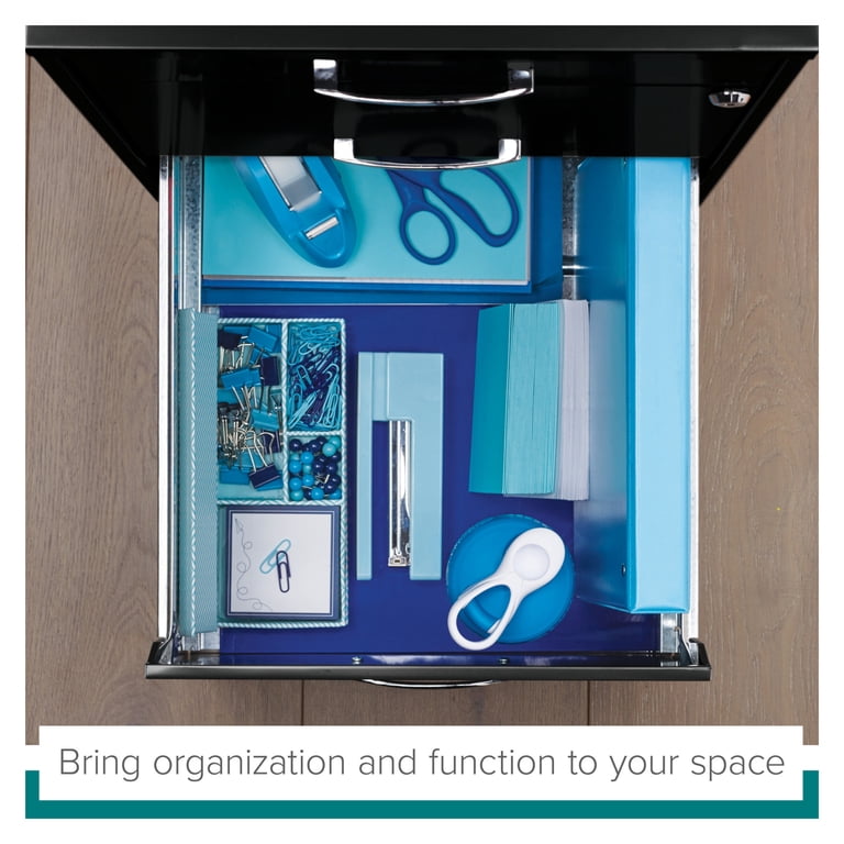 Space Solutions 3-Drawer File Cabinet with Pencil Drawer, Black photo 4