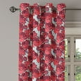 thumbnail image 2 of Ambesonne Floral Grommet Curtain, Vibrant Roses Bouquet, 50" x 72", Purple Pink Red, 2 of 6