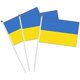 thumbnail image 3 of 100pcs Ukraine hand held flags 5.5x8.5in Ukrainian national stick flags mini stick flags for party festival parades parties decor, 3 of 3