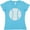 Aqua, variant on Inktastic Distressed Baseball in White Women's V-Neck T-Shirt