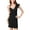 Black, variant on XOXO Womens Juniors Ruffled Sheath Cocktail Dress Black XS