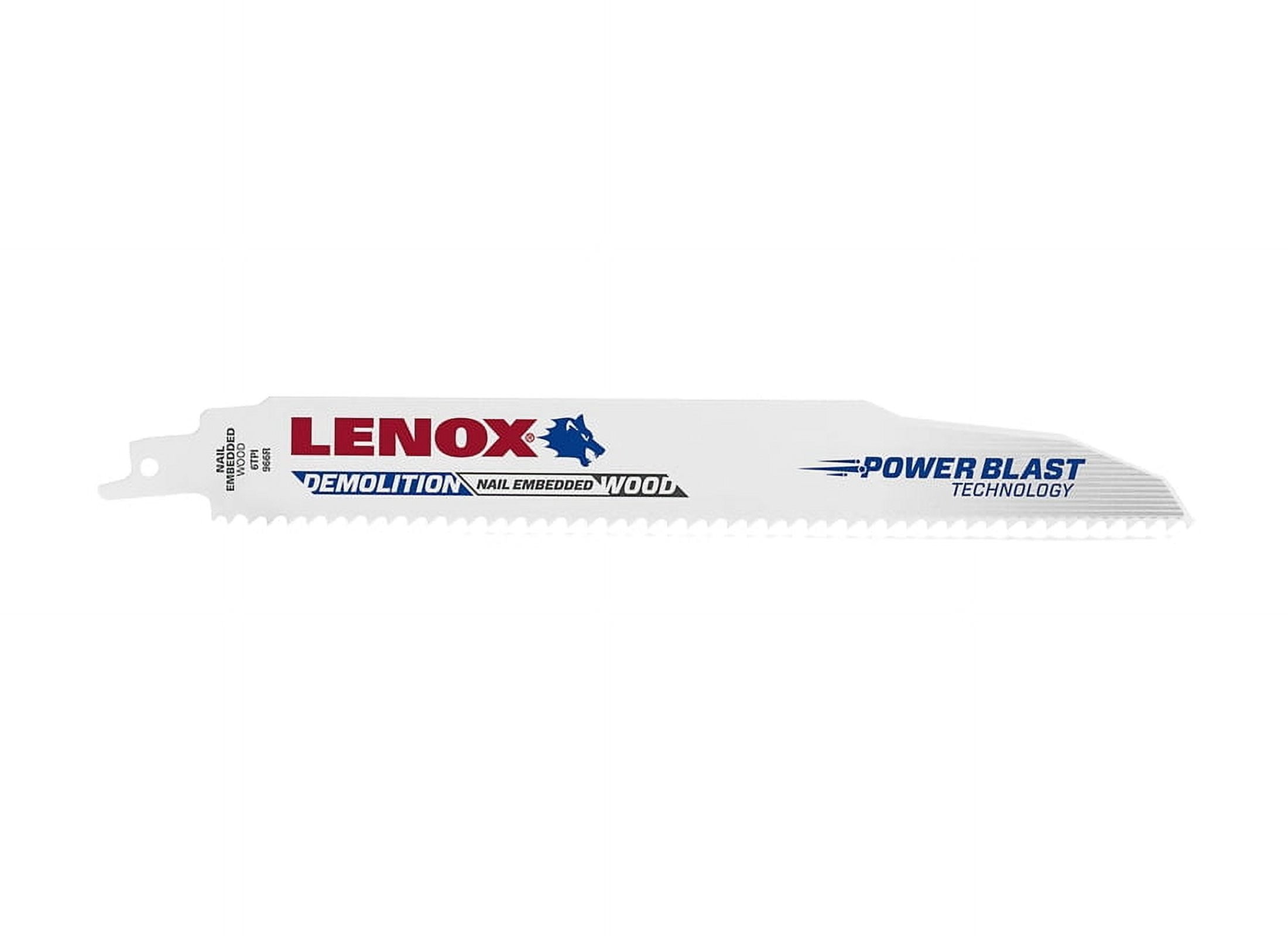 Lenox 9 in. Bi-Metal Reciprocating Saw Blade 6 TPI 5 pk