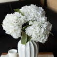 thumbnail image 1 of Hortensia artificial DUYONE Lifelike de 56 cm con 3 hojas (blanca), 1 of 9