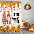 thumbnail image 3 of Shower Curtains for Bathroom-72"x84",Sweet Home Gnomes on Swing Waterproof Bath Curtain Grommet Shower Curtain Set, 3 of 7
